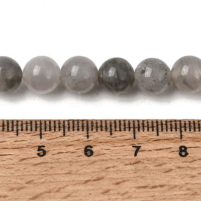 Natural Gemstone Cloudy Quartz Round Bead Strands X-G-O021-8mm-03B-1