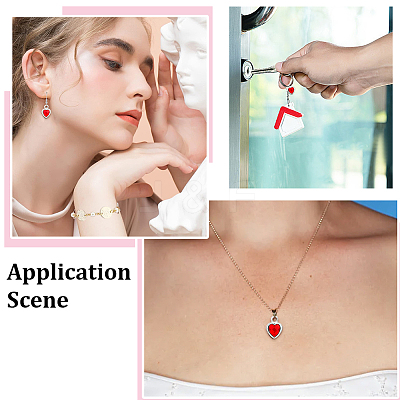 20Pcs Brass Glass Charms KK-ME0004-57P-1