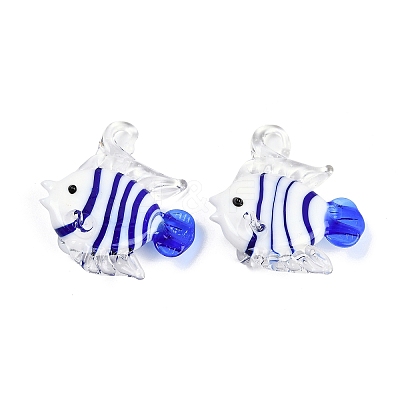 Handmade Lampwork Pendants LAMP-I029-13A-1