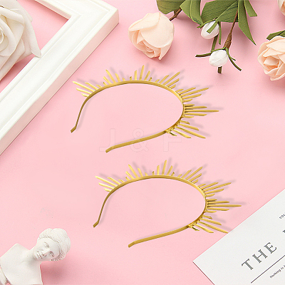 Alloy Hair Bands OHAR-WH20007-08G-1