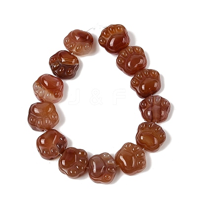 Natural Red Agate Beads Strands G-M108-A07-01-1