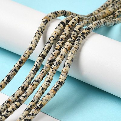 Natural Dalmatian Jasper Beads Strands G-E612-A01-B-1