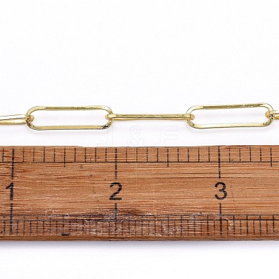Soldered Brass Paperclip Chains CHC-G005-12G-1