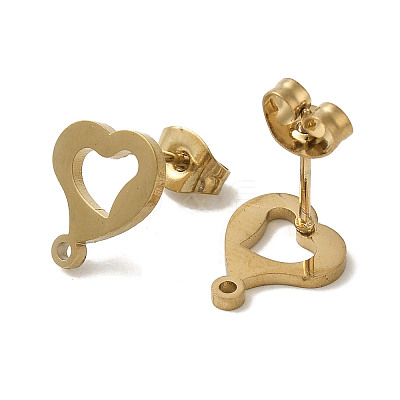 Ion Plating(IP) 304 Stainless Steel Stud Earring Findings STAS-I206-19G-1
