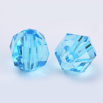 Transparent Acrylic Beads TACR-Q256-8mm-V40-1