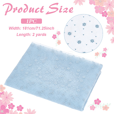 Nylon Lace Fabric DIY-WH0699-65C-1