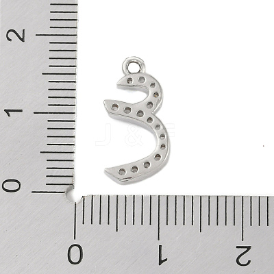 Rack Plating Brass Micro Pave Clear Cubic Zirconia Pendants KK-A224-03J-P-1