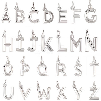 26Pcs 26 Styles Brass Pendants KK-SC0006-31-1