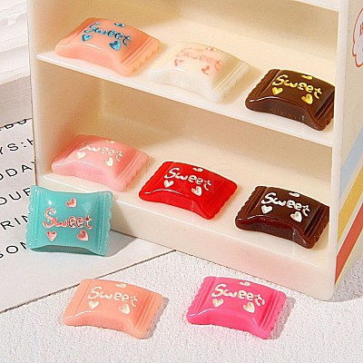 Opaque Resin Ccabochons CRES-I043-07-1
