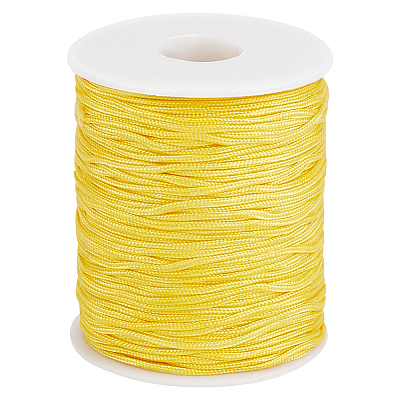1 Roll 100 Yards Round Nylon Braided Thread NWIR-PH0002-22D-1