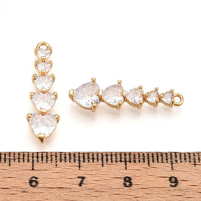 Brass Micro Pave Cubic Zirconia Pendants X-KK-N261-118B-G-1