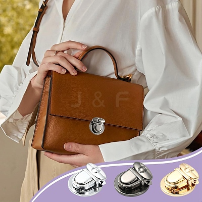 10Pcs Alloy Bag Tuck Lock Clasps FIND-YW0010-92B-1