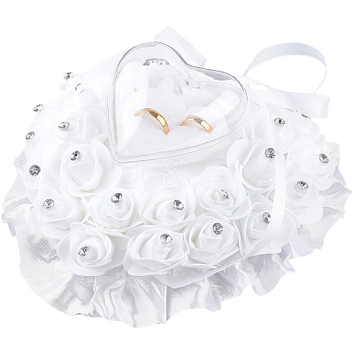PE Foam Flower Ring Holder Pillow AJEW-WH20816-224A-1