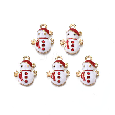 Rack Plating Alloy Enamel Pendants ENAM-N055-137-1