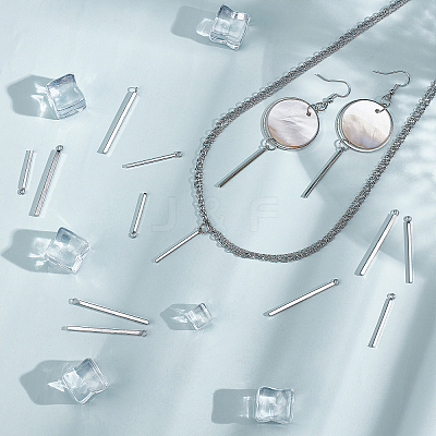 60Pcs 5 Style Stainless Steel Pendants STAS-SC0003-93-1