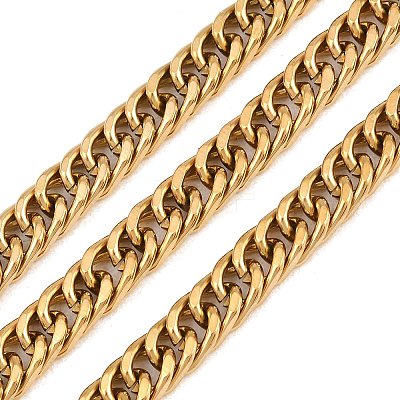304 Stainless Steel Chunky Curb Chains CHS-P007-23G-1