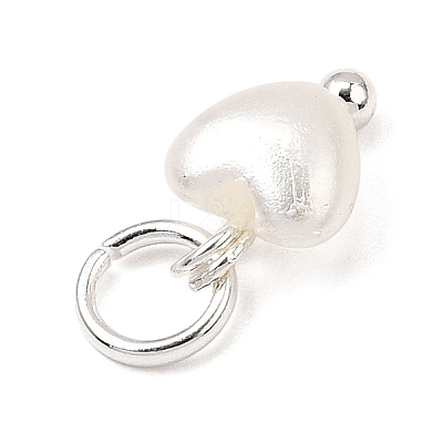 ABS Imitation Pearl Bead Charms PALLOY-JF04111-1