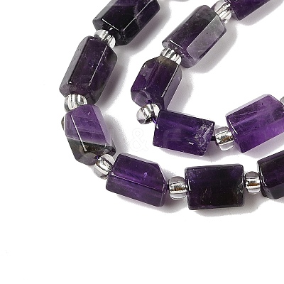 Natural Amethyst Beads Strands G-Q023-C01-01-1