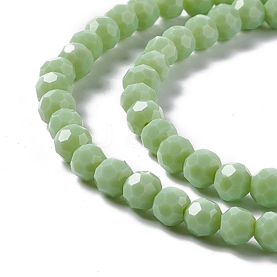 Faceted(32 Facets) Glass Beads Strands EGLA-J042-36B-10-1