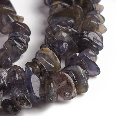 Natural Iolite Beads Strands G-D0002-C48-1