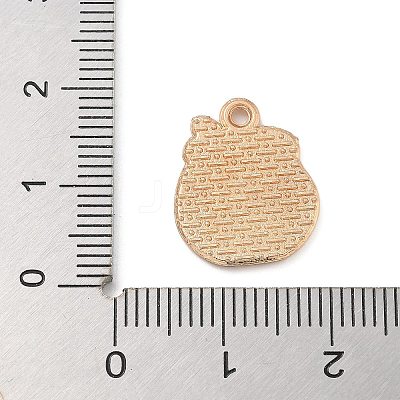 Alloy Enamel Pendants ENAM-A008-21KCG-1