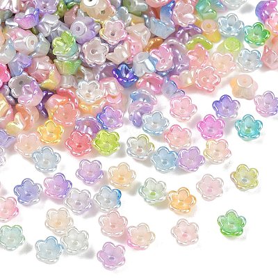ABS Plastic Bead Caps KY-P021-02A-M-1
