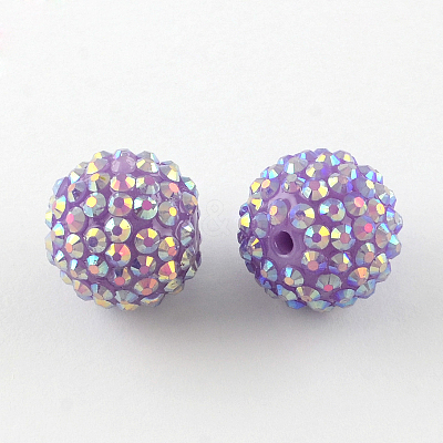 AB-Color Resin Rhinestone Beads RESI-S315-18x20-10-1