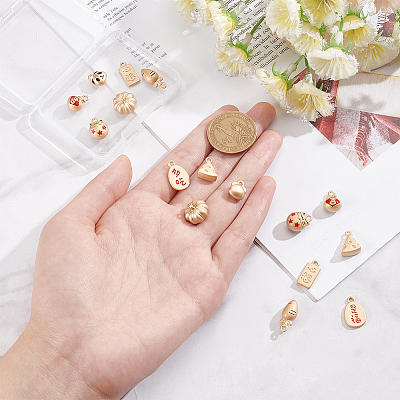 16Pcs 8 Style Alloy Charms FIND-NB0003-62-1