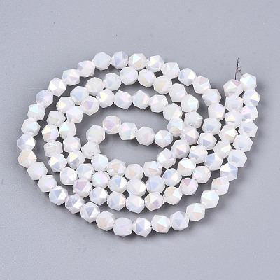 Electroplate Glass Beads Strands EGLA-T019-07C-1