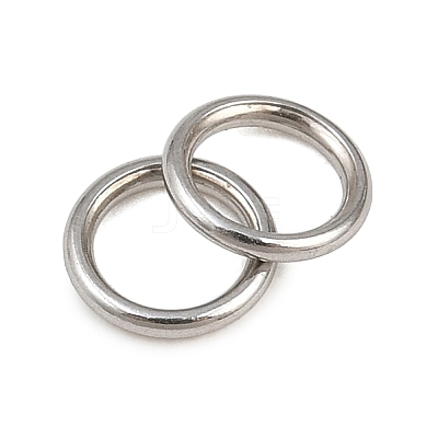 304 Stainless Steel Closed Jump Rings STAS-G393-06P-08-1