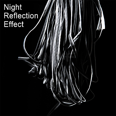 Reflective Cotton Ribbons SRIB-WH0011-283-1
