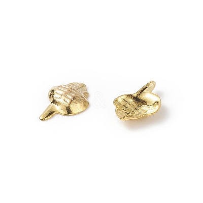 (Defective Closeout Sale: Oxidation) Brass Metallic Nail Cabochons MRMJ-XCP0001-38G-1