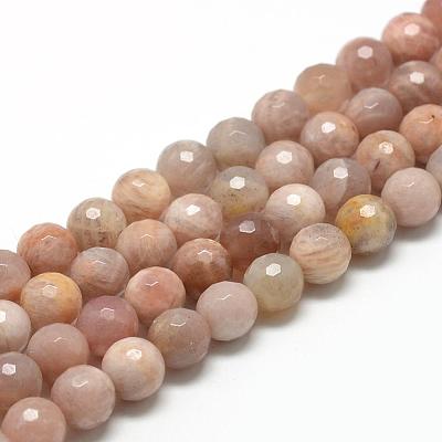 Natural Sunstone Beads Strands G-R447-12mm-02-1