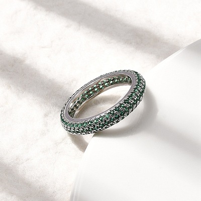 Brass Micro Pave Cubic Zirconia Finger Rings RJEW-P166-10P-1