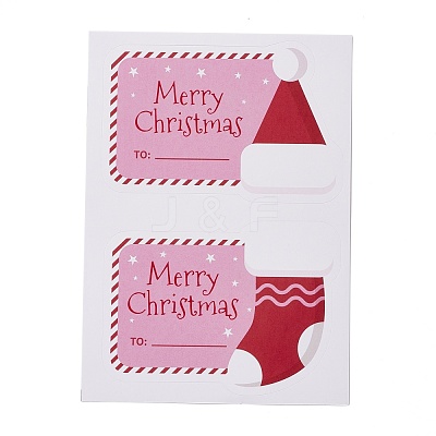 Christmas Theme Self-Adhesive Stickers DIY-A031-04-1