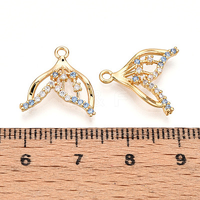 Brass Micro Pave Cubic Zirconia Pendants KK-N261-101G-1