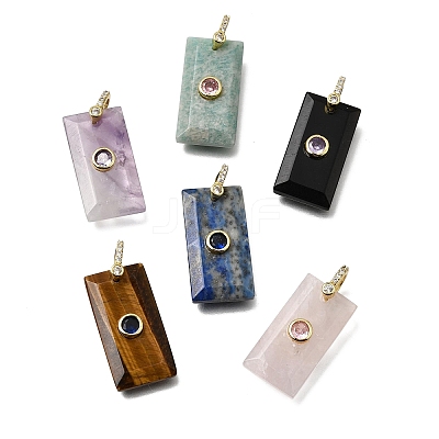 Natural Mixed Gemstone Pendants GG-CBA7610-05G-1