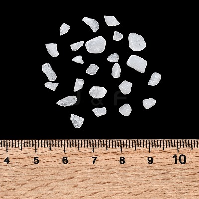 Natural White Jade Chip Beads G-O103-16-1