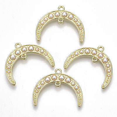Rack Plating Alloy  2-Loop Link Pendants X-PALLOY-S132-195-RS-1