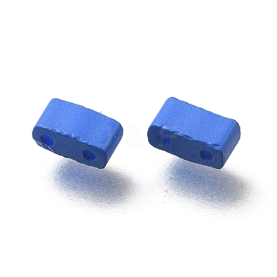 2-Hole Baking Paint Glass Seed Beads SEED-S023-17B-35-1