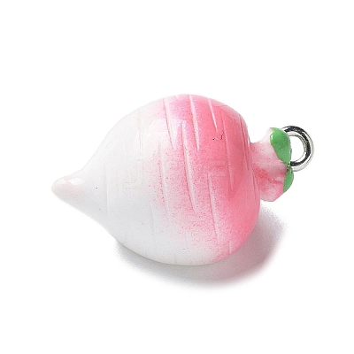 Resin Iron Pendants RESI-D280-13-1