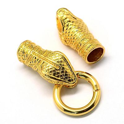 Alloy Spring Gate Rings PALLOY-R089-28G-1