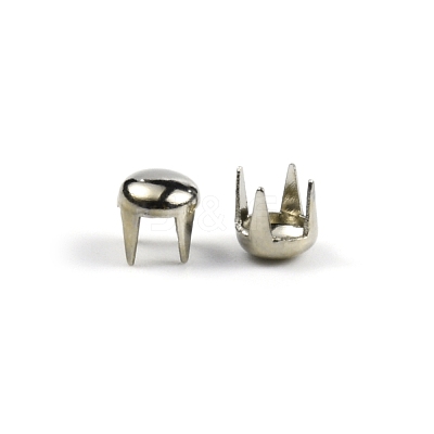 Brass Four-Claw Rivets KK-WH0076-12P-01-1