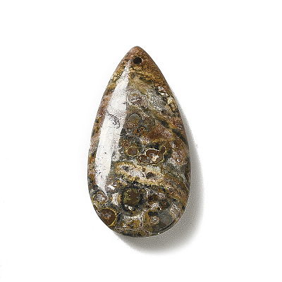Natural Leopard Skin Jasper Pendants X-G-F731-04G-1