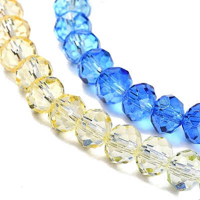 Transparent Painted Glass Beads Strands DGLA-A034-T8mm-A13-1