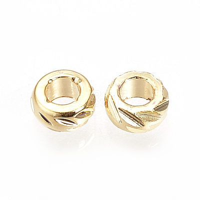 Brass Spacer Beads KK-Q735-51G-1