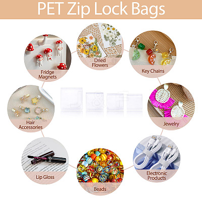 20Pcs 4 Styles PVC Anti Oxidation Resealable Bags AJEW-TA0002-25-1