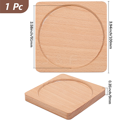 Wood Cup Mats WOOD-DJ0001-05F-1