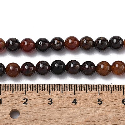 Natural Africa Orange Garnet Beads Strands G-K365-F01-6mm-1