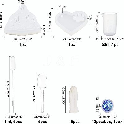 DIY Silicone Pendant Molds DIY-OC0003-07-1